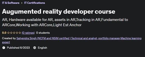 Augumented reality developer course