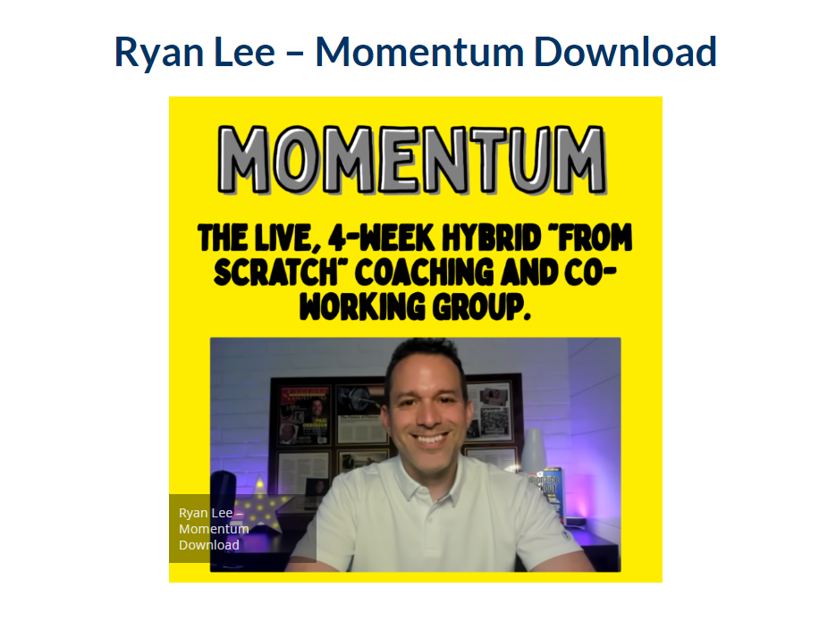 Ryan Lee – Momentum 2023
