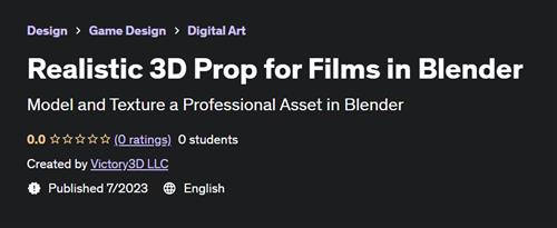 Realistic 3D Prop for Films in Blender |  Download Free