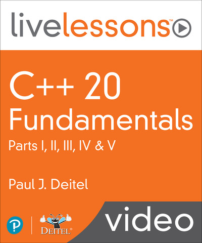 C++20 Fundamentals with Paul J. Deitel 5a3ab2156735e90b8e5d23117b34170f