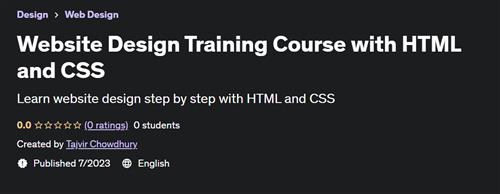 Website Design Training Course with HTML and CSS |  Download Free