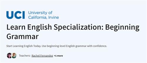 Coursera – Learn English Beginning Grammar Specialization |  Download Free