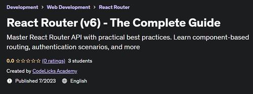 React Router (v6) – The Complete Guide |  Download Free
