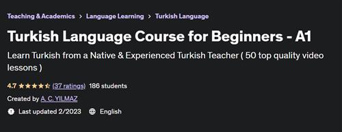 Turkish Language Course for Beginners – A1