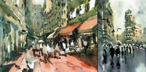 Mastering Loose Watercolor Painting Streetscapes