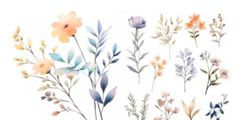 Blooming Botanicals An Easy Step–by–Step Guide to Painting Watercolor Florals for Beginners |  Download Free