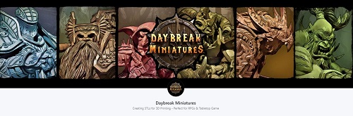 Daybreak Miniatures - Collection of High Quality 3D Printable Miniatures