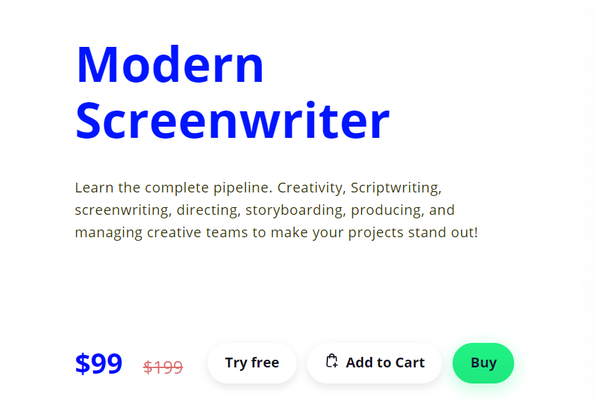 Motion Design School – Modern Screenwriter Course 2023