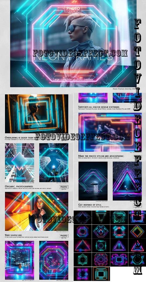 Neon Frames Effect Overlays - 45355812