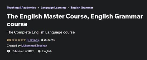The English Master Course, English Grammar course |  Download Free