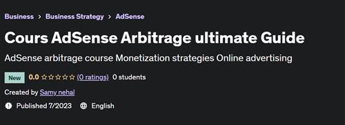 Course AdSense Arbitrage ultimate Guide |  Download Free