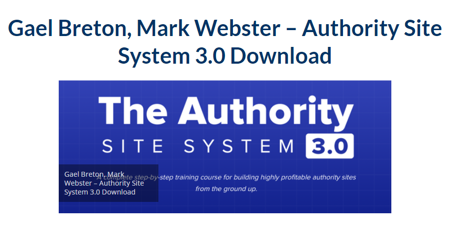 AuthorityHacker – Authority Site System 3.0 Download 2023