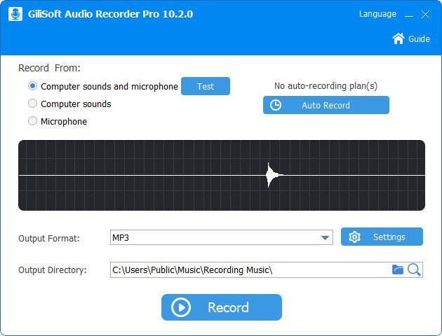 GiliSoft Audio Recorder Pro 11.6 Multilingual