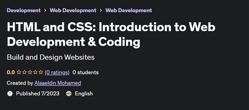 HTML and CSS Introduction to Web Development & Coding