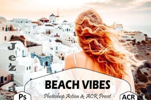 10 Beach Vibes Photoshop Actions And ACR Presets, Orange - 2660312