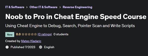 Noob to Pro in Cheat Engine Speed Course |  Download Free