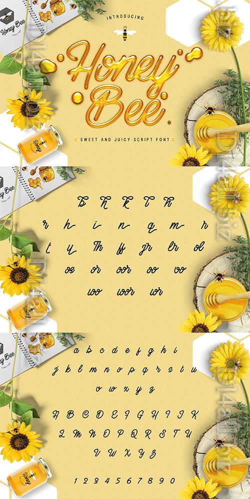 Honey Bee -  Sweetly Vibrant Typeface Font