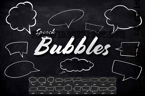 20 Speech Bubbles Photoshop Brushes - QZDVUT9