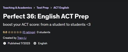 Perfect 36 English ACT Prep