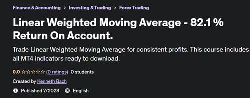 Linear Weighted Moving Average – 82.1 % Return On Account |  Download Free