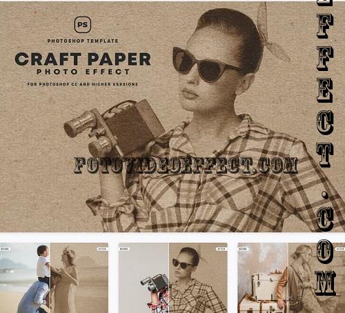 Craft Paper Photo Effect - 8H56ESG