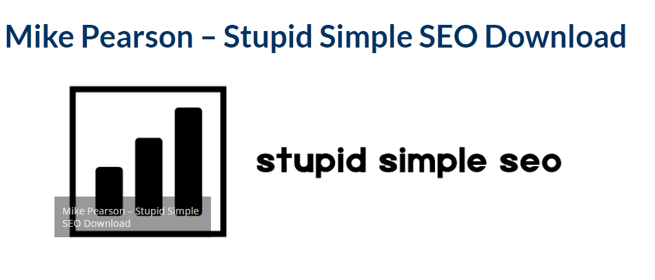 Mike Pearson – Stupid Simple SEO Download 2023