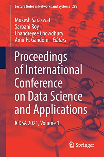 Proceedings of International Conference on Data Science and Applications ICDSA 2021, Volume 1
