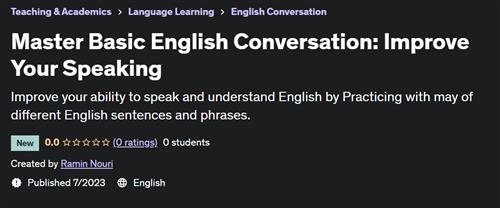 Master Basic English Conversation Improve Your Speaking