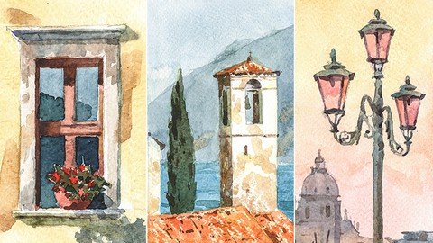Watercolor Painting – By Award Winning Artist – Italy Motifs