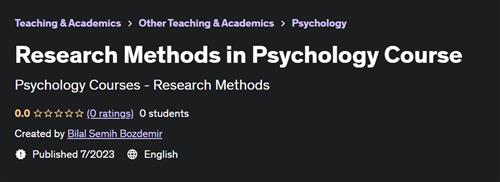 Research Methods in Psychology Course |  Download Free