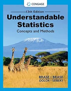 Understandable statistics concepts and methods, 13th Edition