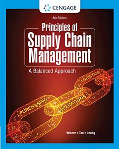 Principles of Supply Chain Management A Balanced Approach, 6th Edition