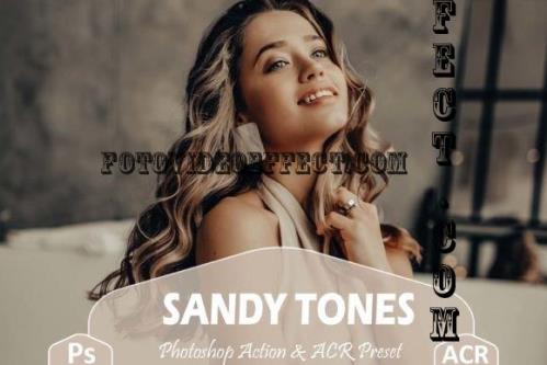 10 Sandy Tones Photoshop Actions And ACR Presets, Beige - 2660451