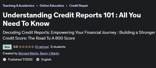 Understanding Credit Reports 101  All You Need To Know