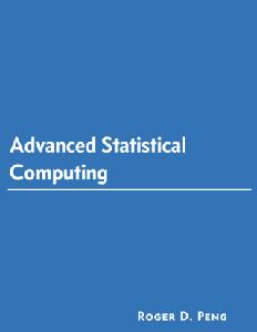 Advanced Statistical Computing