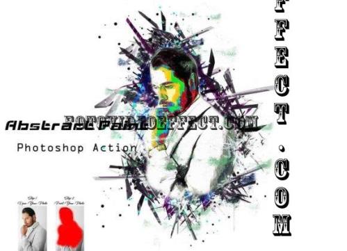 Abstract Paint Photoshop Action - 26688678