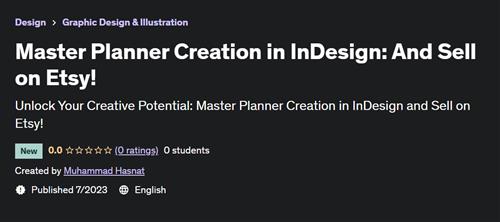 Master Planner Creation in InDesign And Sell on Etsy!