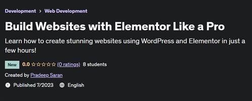 Build Websites with Elementor Like a Pro