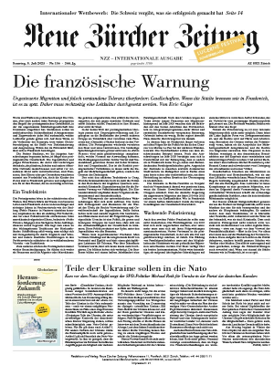 Neue Zurcher Zeitung International - 08. Juli 2023