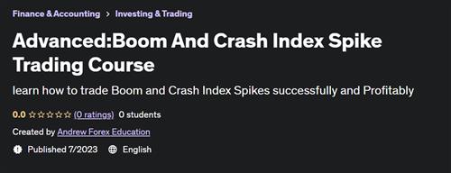 AdvancedBoom And Crash Index Spike Trading Course