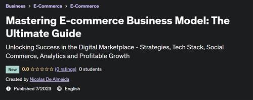 Mastering E–commerce Business Model The Ultimate Guide