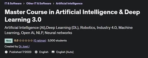 Master Course in Artificial Intelligence & Deep Learning 3.0 |  Download Free