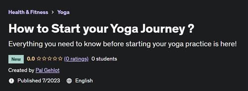 How to Start your Yoga Journey