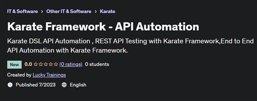 Karate Framework – API Automation