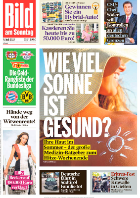 Bild am Sonntag - 09. Juli 2023[