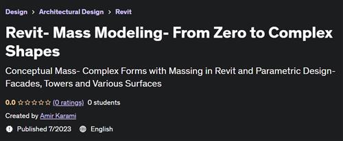 Revit– Mass Modeling– From Zero to Complex Shapes