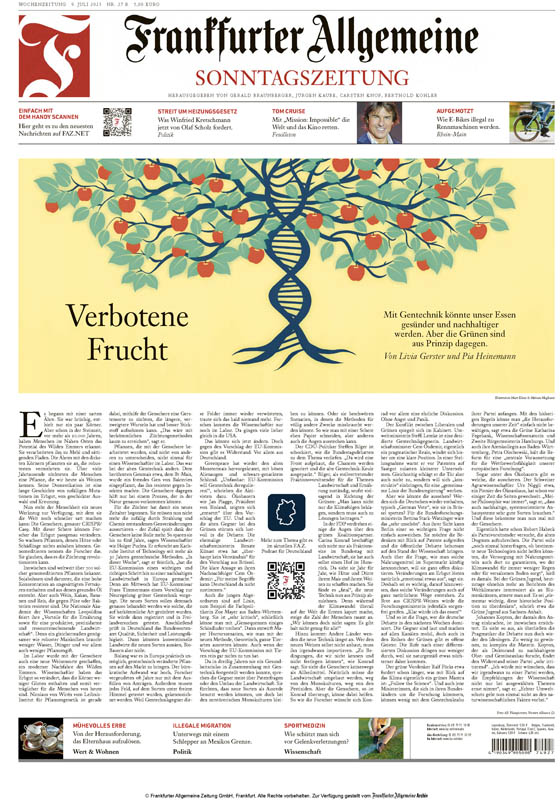 Frankfurter Allgemeine Sonntagszeitung - 09. Juli 2023