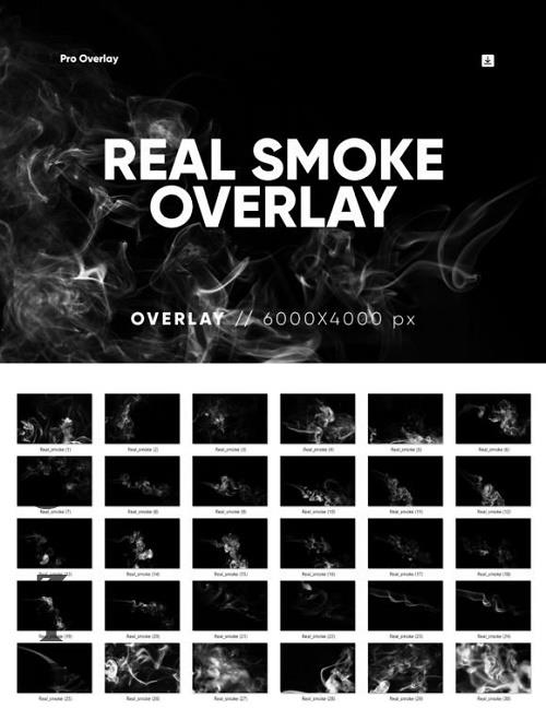 30 Real Smoke Overlays - 26692949