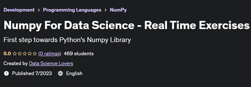 Numpy For Data Science – Real Time Exercises