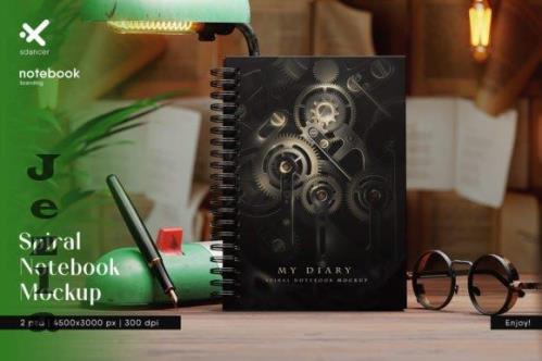 Spiral Notebook Mockup - 26693156